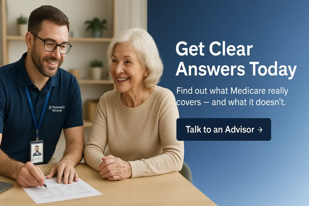 Palmetto Mutual broker helping senior understand DVH coverage gaps"