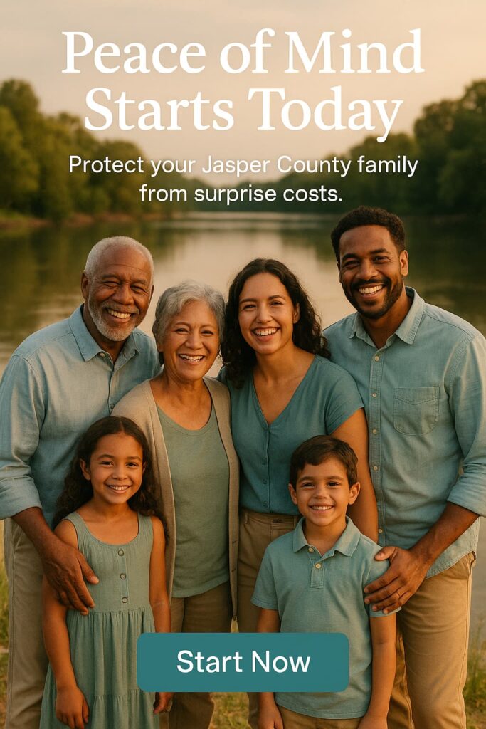Senior family by Savannah River smiling with peace of mind