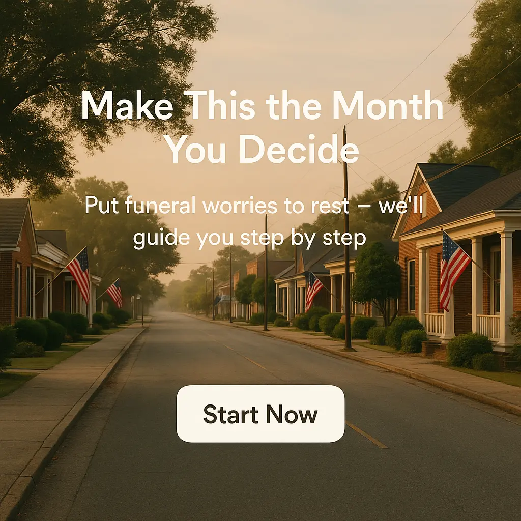Quiet Barnwell neighborhood street with calm sunrise suggesting a fresh start