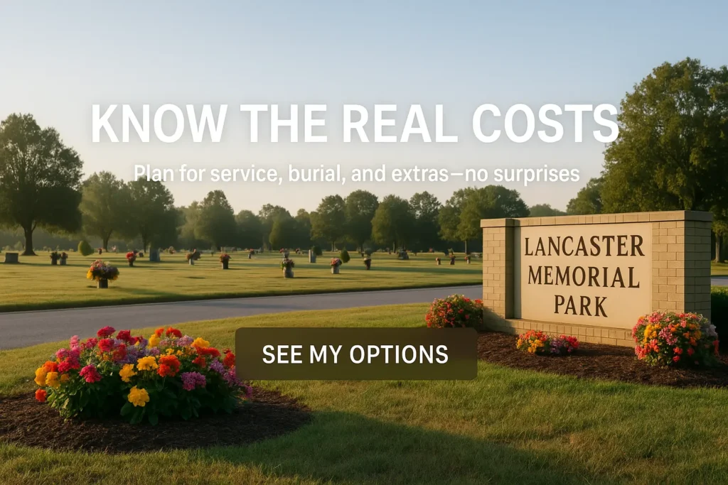 Lancaster Memorial Park costs explained line by line