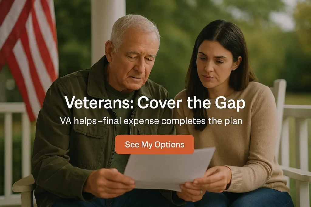 Veteran with daughter reviewing papers on a porch in Prosperity, SC