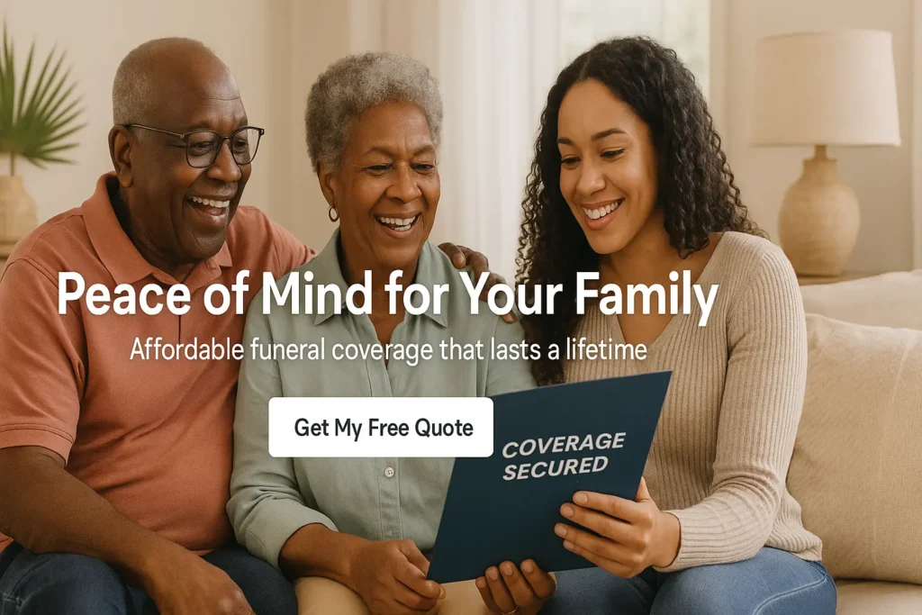 South Carolina senior family smiling at home with final expense peace of mind