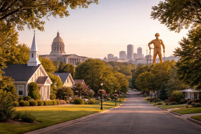Oklahoma City and Tulsa final expense planning image with recognizable Oklahoma landmarks
